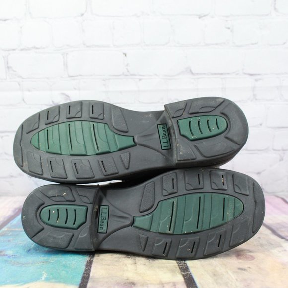 LL BEAN Leather Ankle Boots Booties Size 10 M - Picture 9 of 9